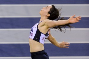 Stef Reid in long jump competition