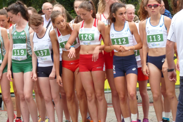 Start Line at the World Mountain Running Association International Youth Cup