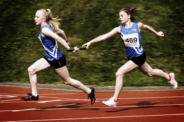 Grab the baton - youngsters from Kilmarnock Harriers