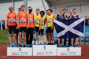 UK School Games - Scotland 4 x 400m Boys